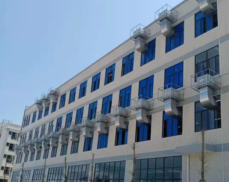 組裝零部件工廠車間整體通風降溫，應用星科工業(yè)環(huán)保空調(diào)