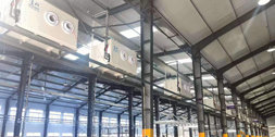 蒸發(fā)冷省電空調(diào)-射流式工業(yè)空調(diào)柜機，應用于機械設備廠制冷降溫