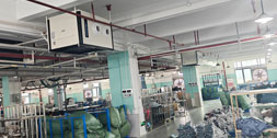 大型制衣廠整體精準(zhǔn)降溫，應(yīng)用蒸發(fā)冷省電空調(diào)